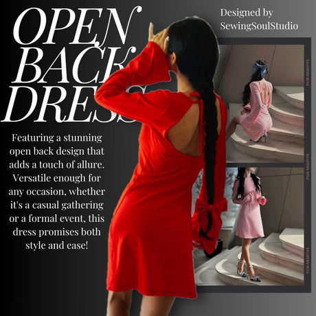 Open Back Dress Pattern