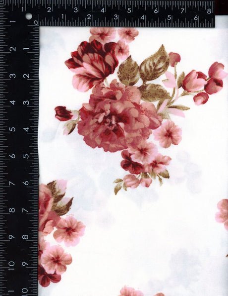 NFF201103B-009 OFFWHITE DTY BRUSHED PRINTS FLORAL ITEMS IVORY