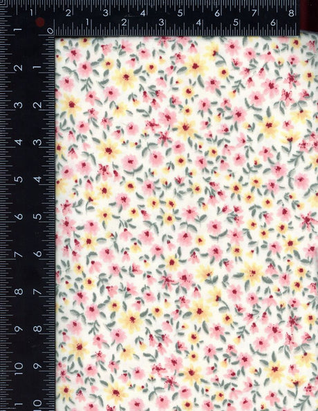 NFF210322-009 NATURAL/BLUSH DTY BRUSHED PRINTS FLORAL ITEMS PINK