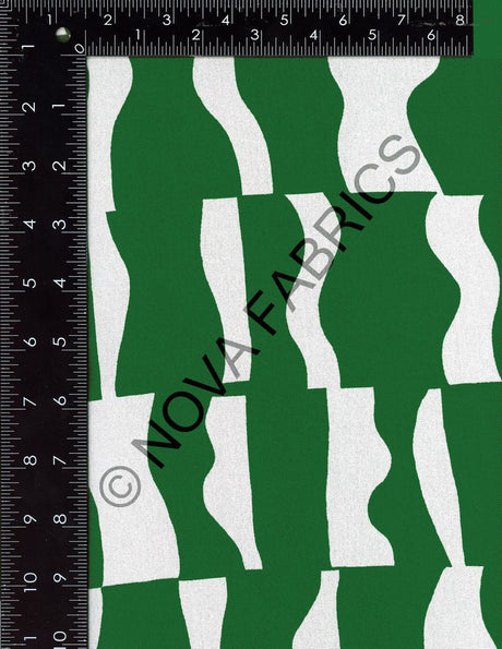 NFG221101-071 C2/GREEN DARK AIRFLOW CEY GEOMETRIC PRINTS