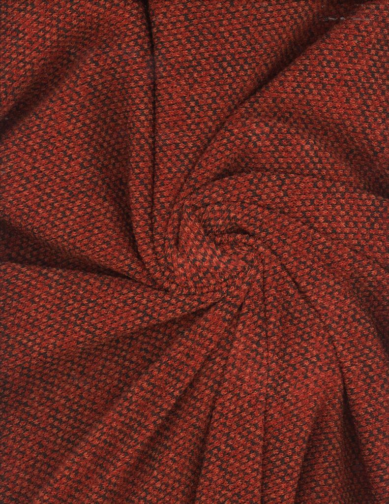 NOV-4451 RUST JACQUARD KNIT SOLIDS