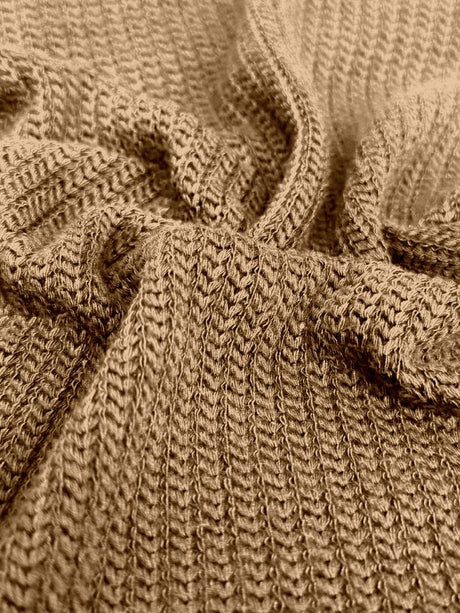 NOV-1043 MOCHA RIBBED KNIT