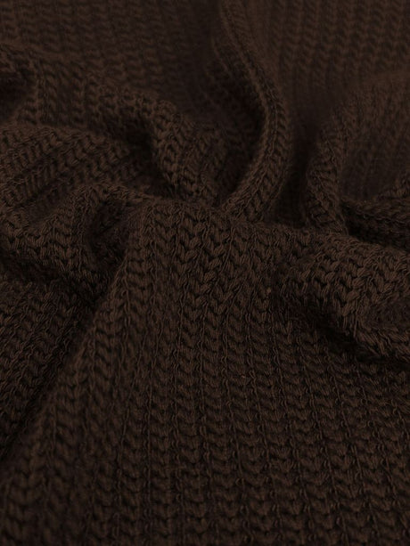 NOV-1043 CHOCOLATE RIBBED KNIT