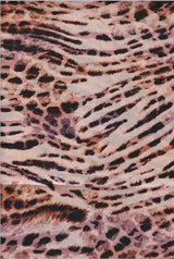 Fabric Wholesale Depot CHEETAH ZEBRA BLEND PRINT ON SATIN CHIFFON [NFA190230-035].