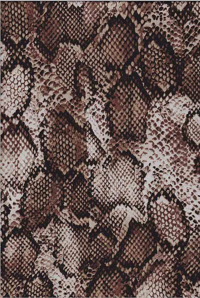 Fabric Wholesale Depot SNAKE SKIN PRINT ON POLYESTER SATIN CHIFFON [NFA190422-035].