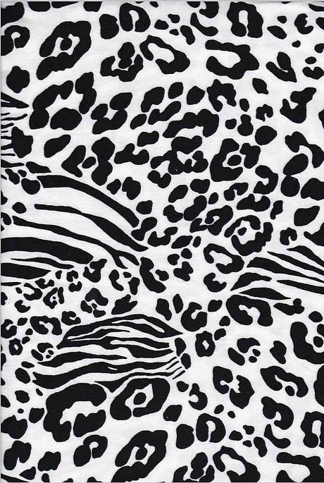 Fabric Wholesale Depot SUPER SOFT POLYESTER SPANDEX DBP / DTY BRUSHED LEOPARD/ZEBRA [NFA190846-009].