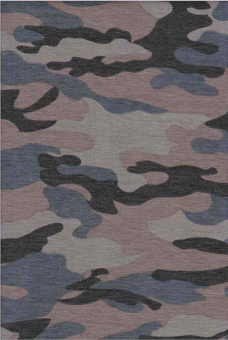 NF00033-025 BLUE/MOCHA CAMOUFLAGE PRINTS BLUE ITEMS