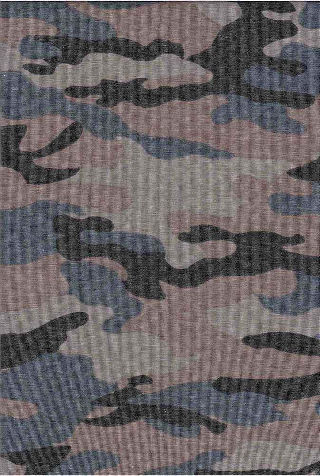 NF00033-025 BLUE/MOCHA CAMOUFLAGE PRINTS BLUE ITEMS