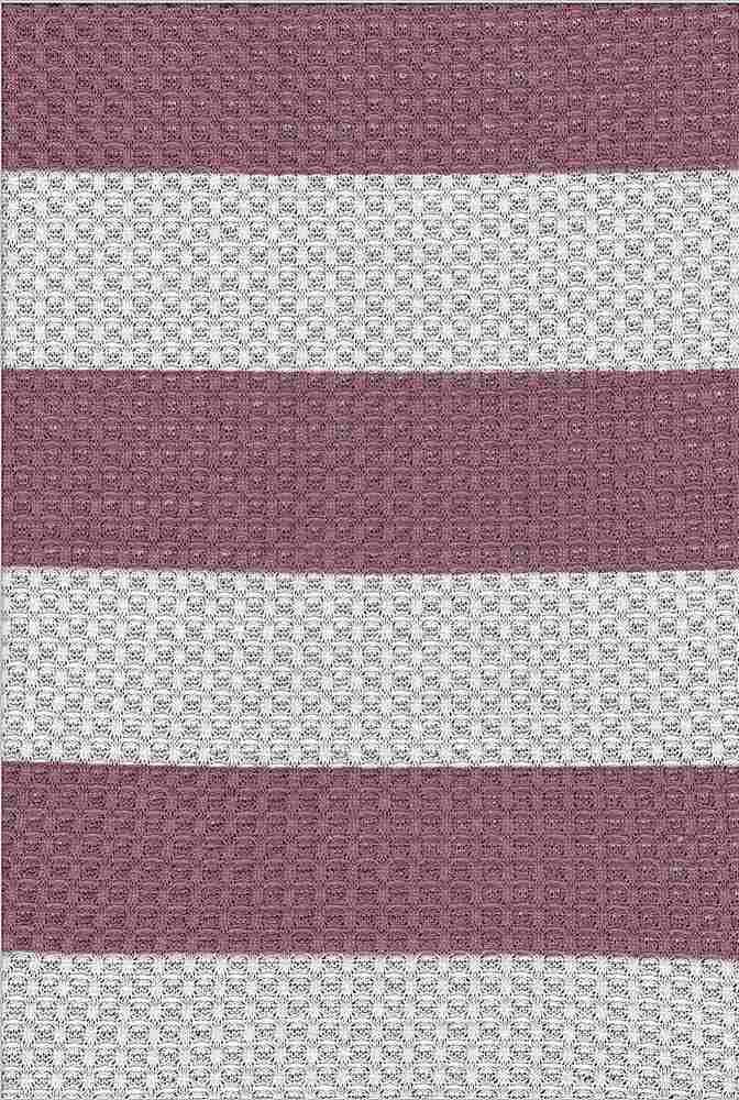 Fabric Wholesale Depot 2" STRIPE PRINTED ON WAFFLE NFS190537-038.