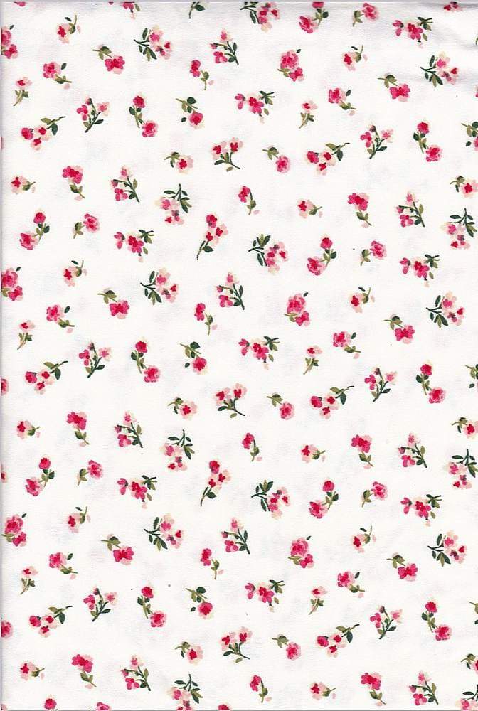 SUPER SOFT POLYESTER SPANDEX DBP / DTY BRUSHED DITSY FLORAL [NFF181209-009].