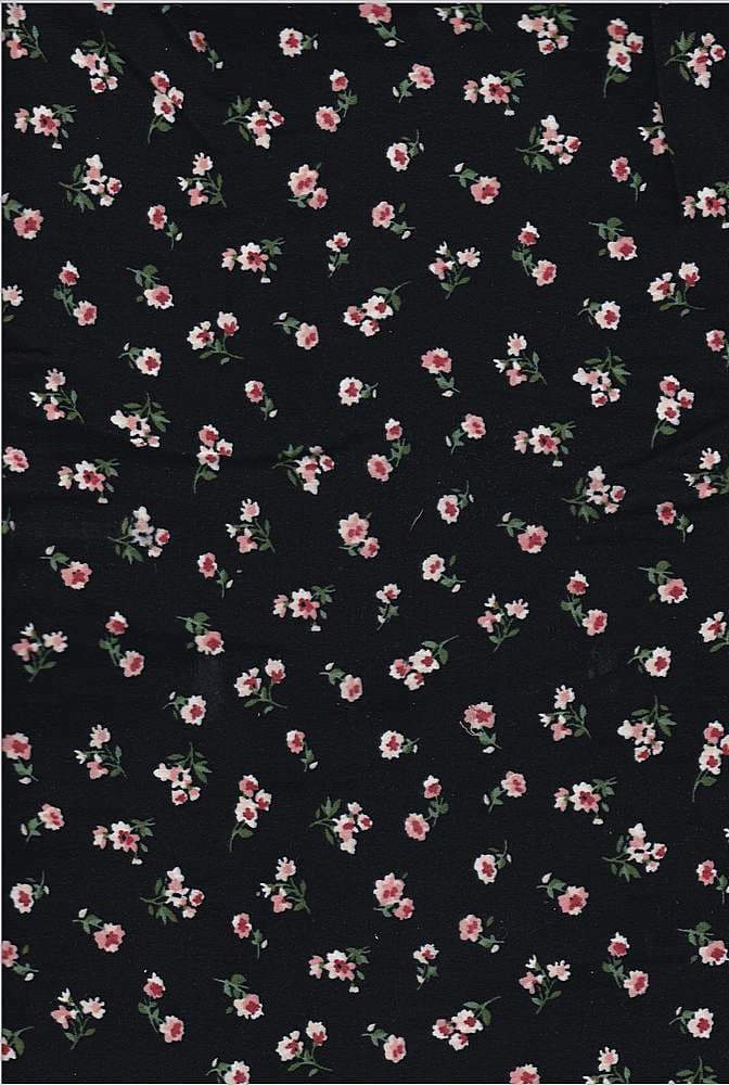 SUPER SOFT POLYESTER SPANDEX DBP / DTY BRUSHED DITSY FLORAL [NFF181209-009].