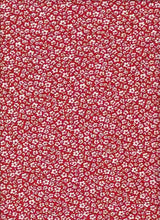 NFF190611B-009 RED/WHITE DTY BRUSHED PRINTS FLORAL ITEMS RED WHITE