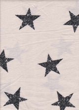 Fabric Wholesale Depot FRENCH TERRY DISTRESSED STAR PRINT [NFB200205-012].