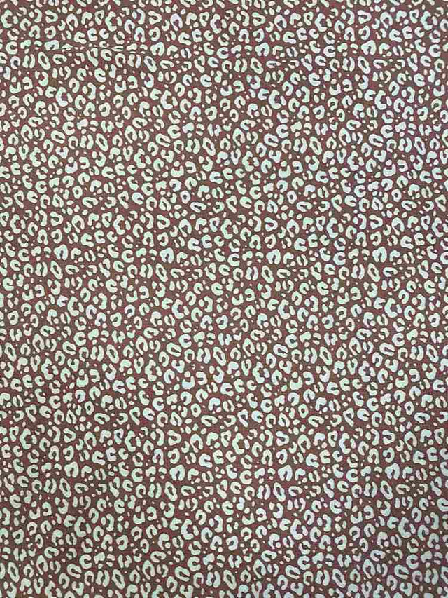 Fabric Wholesale Depot SUPER SOFT POLYESTER SPANDEX DBP / DTY BRUSHED MINI LEOPARD NFA191106B-009.