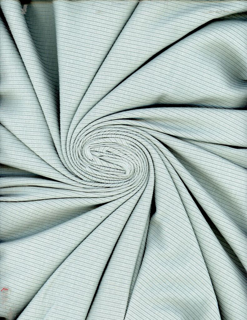 Wholesale FINGERINSPIRE Gray Ribbing Knit Fabric 60x100cm Stretch