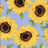 Fabric Wholesale Depot SUPER SOFT POLYESTER SPANDEX DBP / DTY BRUSHED BIG SUNFLOWER [NFF201027B-009].