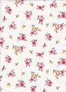 NFF190237C-009 OFFWHITE/PINK DTY BRUSHED PRINTS FLORAL ITEMS IVORY PINK