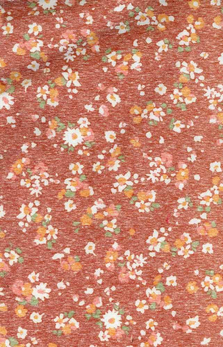 NFF210209-046 PEACH DK FLORAL PRINTS