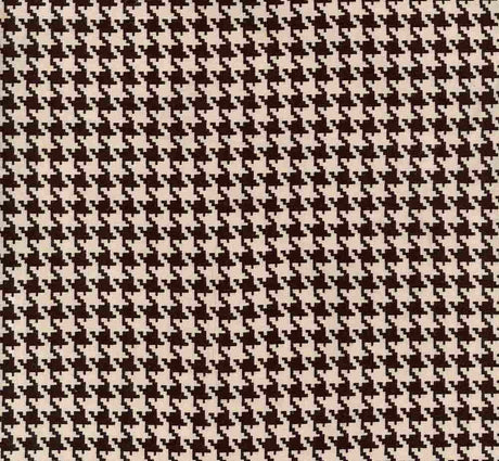 NFG210310-009 MOCHA/BLACK DTY BRUSHED PRINTS HOUNDSTOOTH