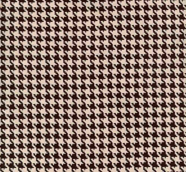 NFG210310-009 MOCHA/BLACK DTY BRUSHED PRINTS HOUNDSTOOTH