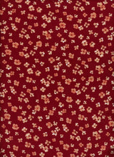 NFF210328B-022 BURGUNDY FLORAL PRINTS ITEMS