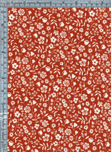 NFF210325-026 RUST FLORAL PRINTS ITEMS