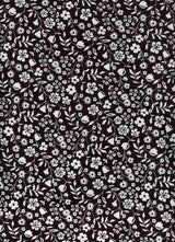 NFF210325-009 BLACK BLACK DTY BRUSHED PRINTS FLORAL ITEMS