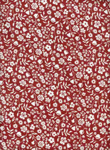 NFF210325-009 RED BROWN BROWN DTY BRUSHED PRINTS FLORAL ITEMS RED