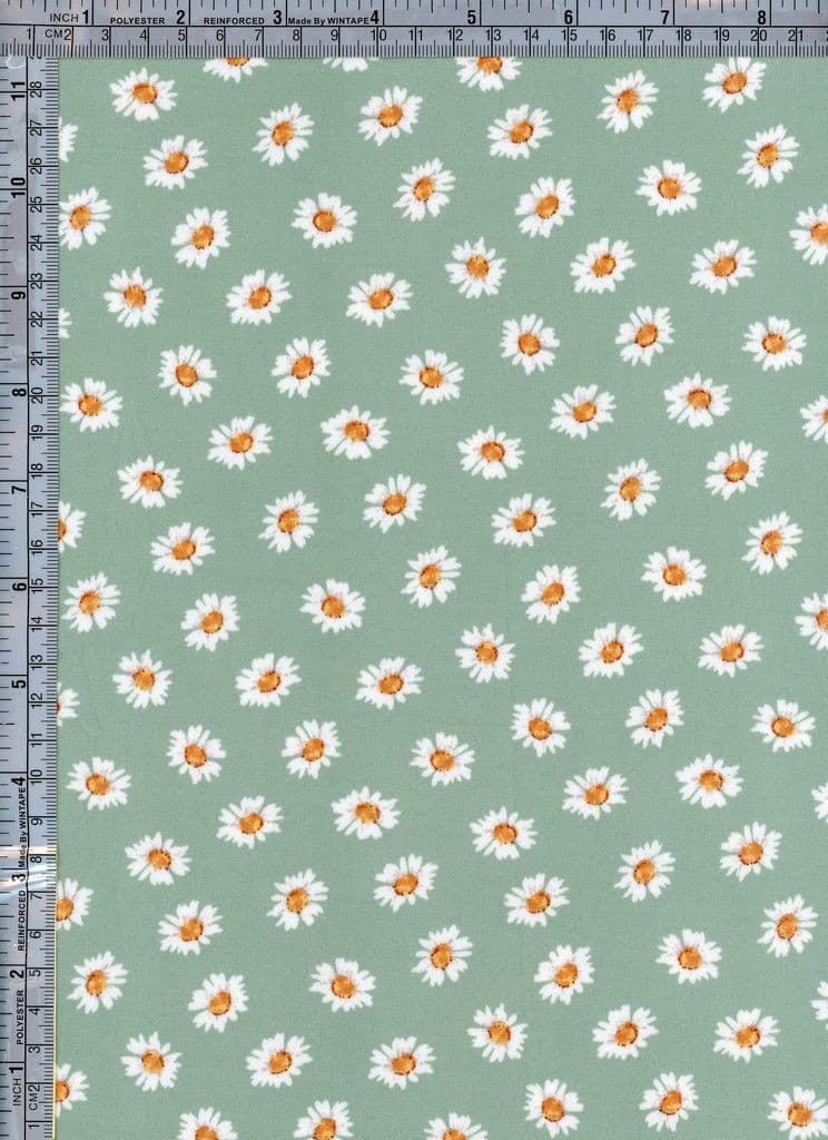 NFF200309B-009 SAGE SPRING DTY BRUSHED PRINTS FLORAL GREEN ITEMS