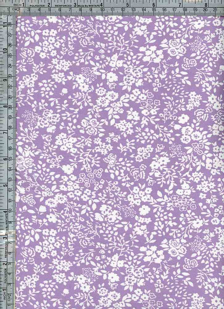 NFF210607-009 LILAC DTY BRUSHED PRINTS FLORAL ITEMS PURPLE