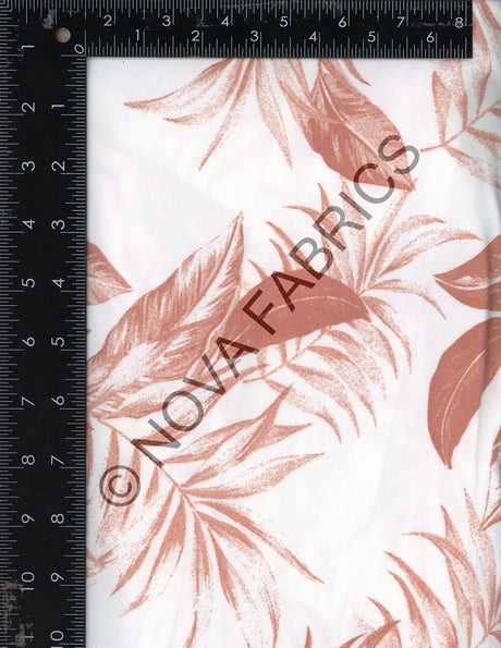 NFT210503A-009 C1/OFF/MAUVE DTY BRUSHED PRINTS ITEMS PINK TROPICAL