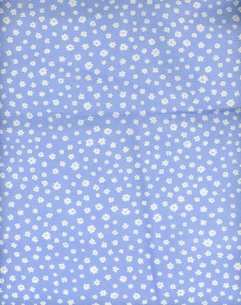 NFF200714-011 BLUE RAYON CHALLIS FLORAL PRINTS