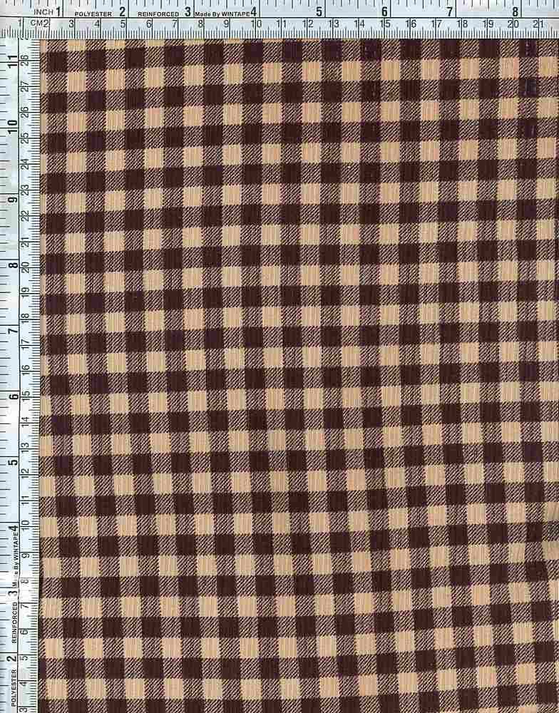 Fabric Wholesale Depot GINGHAM PLAID PRINTED IN 2X2 YUMMY RIB NFP210121-058.