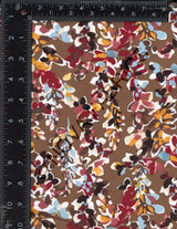 NFF220523C-009 C13/MOCHA DTY BRUSHED FLORAL PRINTS