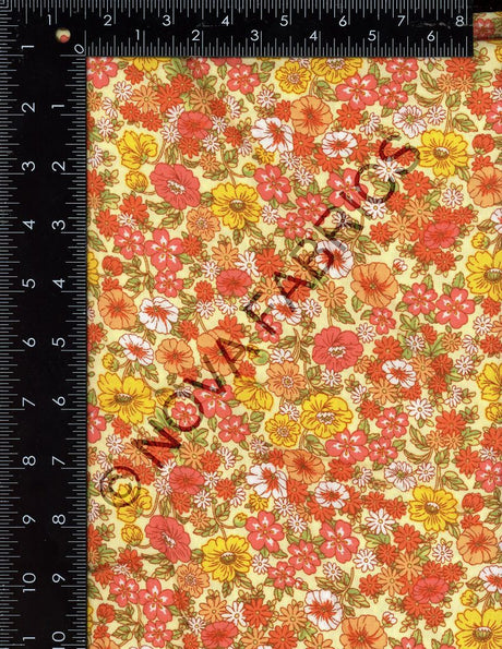 NFF210409C-011 C11/PALE YELLOW FLORAL PRINTS RAYON CHALLIS