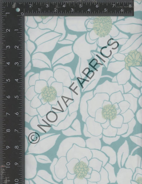 NFF220903-009 C11/MINT FLORAL PRINTS