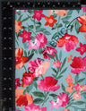 NFF230203-009 C10/AQUA DTY BRUSHED PRINTS FLORAL