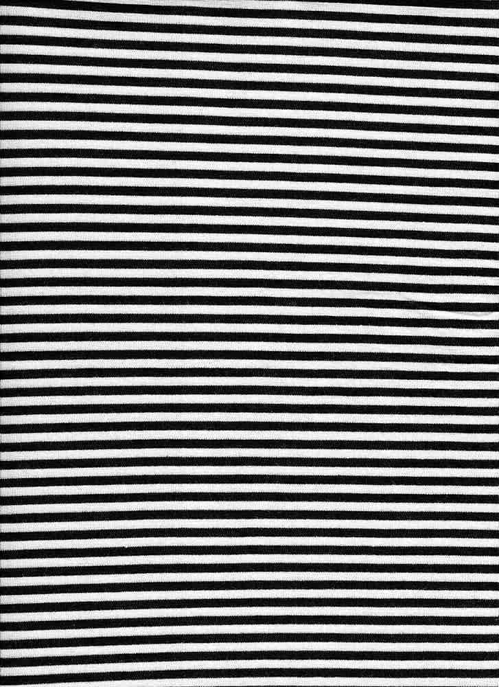 New Stripes - 1/8 Stripe Black Yardage