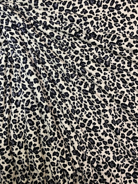 Fabric Wholesale Depot SUPER SOFT POLYESTER SPANDEX DBP / DTY BRUSHED LEOPARD [NFA190845B-009].